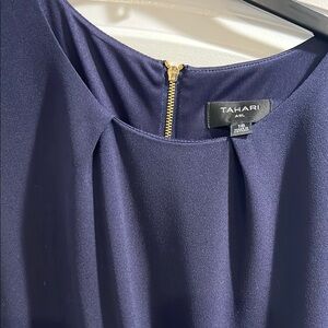 Tahari ASL Navy Dress